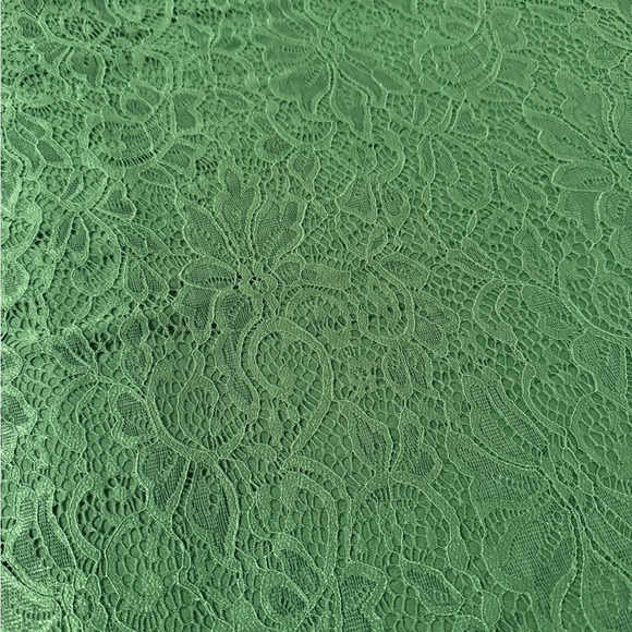 Zac & Rachel Emerald Green Floral Lace V-Neck Blouse - sz XL - Picture 5 of 9